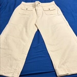 Women's Cream Wide Leg Pants